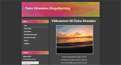 Desktop Screenshot of ostrastrandensstugor.se