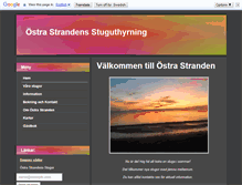 Tablet Screenshot of ostrastrandensstugor.se